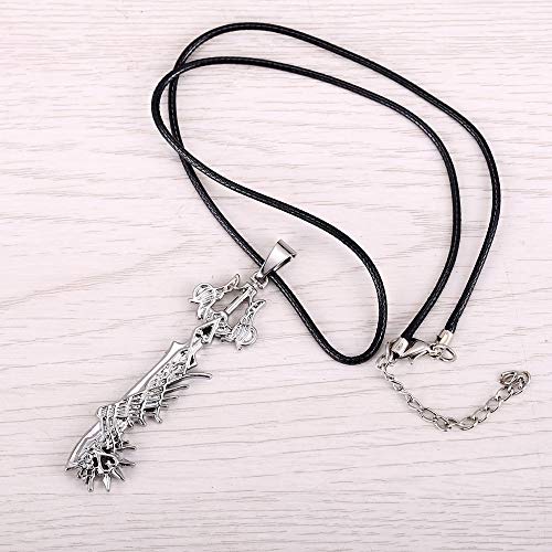 YUNMENG Fans Varita mágica joyería declaración Mujeres Collar Reino Corazones Cadena de Cuero Gargantilla Juego Kh 3 Colgantes Clave Hombres Collar