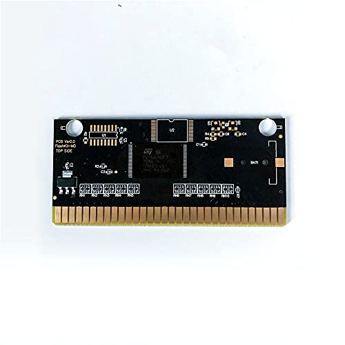 Yuva Soniced Classics USA Label Flashkit MD Electroless Gold PCB Card para consola de videojuegos Sega Genesis Megadrive (sin región)