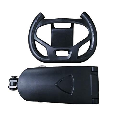 YUYAN Base de soporte para volante de coche multiángulo con 4 ventosas para mando inalámbrico PS5, soporte de volante para PS5 Racing Game Handle