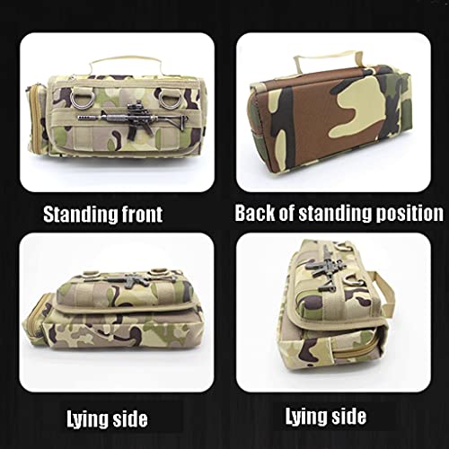 YYDS Caja de lápices Big Capacity Lápiz Pouch Camuflaje PUBG Juego Oxford Plazo Papelería Bolsa para Estudiantes de Secundaria de Secundaria (Color : Land)