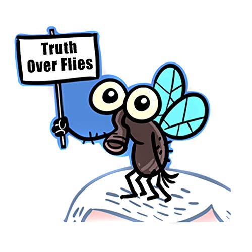 YZCH Stickers Car Sticker Truth Over Flies Waterproof Sticker Vinyl Car Decal Multipurpose Self Adhesive