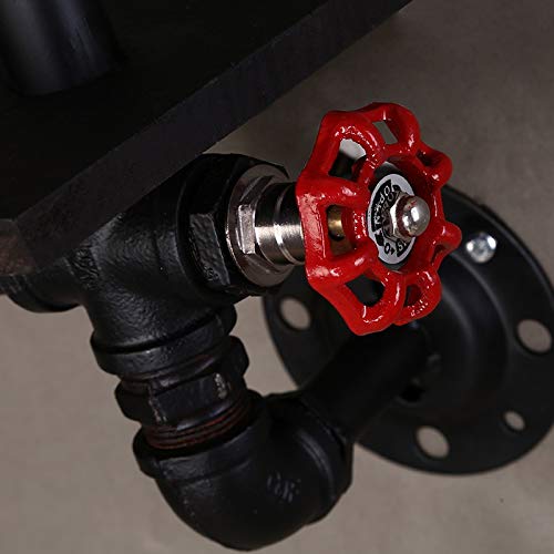 ZCCLCH Loft Industrial Lámpara de Pared Vintage E27 Aplique Luces Estantería Inicio Iluminación Fixtures Hierro Rust Tubería de Agua Retro Lámpara de Pared Sujetador