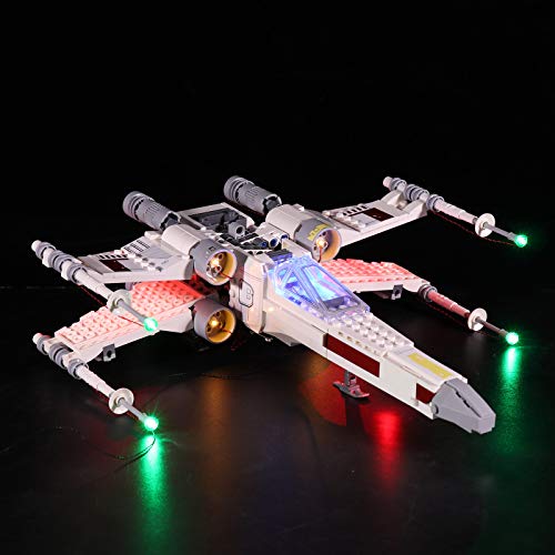 ZCXX Juego de luces LED compatibles con Lego 75301 Luke Skywalkers X-Wing Fighter, sin set Lego