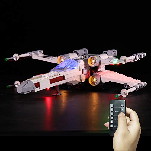 ZCXX Juego de luces LED compatibles con Lego 75301 Luke Skywalkers X-Wing Fighter, sin set Lego