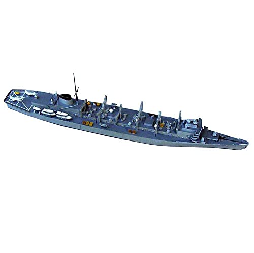 ZCYXQR Kits de Modelos de plástico de Rompecabezas de Acorazado, Escala 1/700 AOE-4, Barco de Apoyo de Combate rápido, Juguetes Modelo USS Detroit, 6,5 x 1,2 Pulgadas