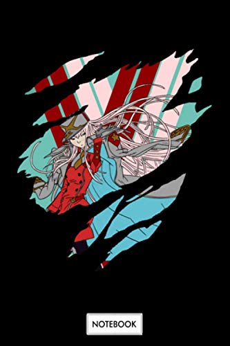 Zero Two 02 Notebook: Journal, Lined College Ruled Paper, Diary, 6x9 120 Pages, Matte Finish Cover, Planner