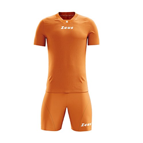 Zeus - Juego Completo de Camiseta y pantalón Corto para fútbol, Arancio, XXXS