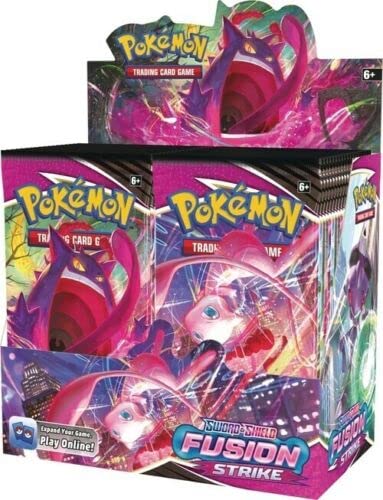 Zeus Party Paquete de cartas Pokémon Escudo y Espada Golpo Fusión Box de 36 paquetes de cartas en italiano coleccionables