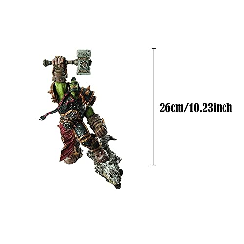 ZEwe Mundo del Juego de Warcraft Hit Rolethrall Horde Frostwolf Jefe Thrall Orc Shaman Action Figure PVC Colección Modelo Regalos para niños