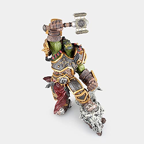 ZEwe Mundo del Juego de Warcraft Hit Rolethrall Horde Frostwolf Jefe Thrall Orc Shaman Action Figure PVC Colección Modelo Regalos para niños
