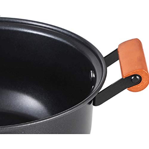 ZHGCHF Steamer, seleccionado de hierro fundido, robusto y duradero, tapa sellada, mango de registro, la parte superior de vapor y de cocción inferior