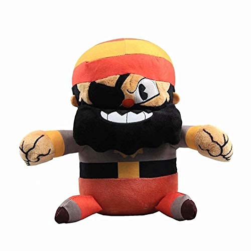 zhouhua71 Peluche Cuphead,Juego Cuphead de Peluche de Juguete Mugman Sra. Chalice Ghost King Dice Cagney Carnation Cuphead muñecos de Peluche Juguetes para niños Regalos CaptainBrineybeard