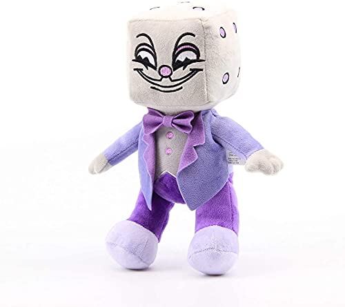 zhouhua71 Peluche Cuphead,Juego Cuphead de Peluche de Juguete Mugman Sra. Chalice Ghost King Dice Cagney Carnation Cuphead muñecos de Peluche Juguetes para niños Regalos KingDice