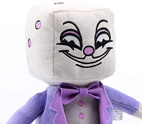 zhouhua71 Peluche Cuphead,Juego Cuphead de Peluche de Juguete Mugman Sra. Chalice Ghost King Dice Cagney Carnation Cuphead muñecos de Peluche Juguetes para niños Regalos KingDice