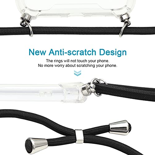ZhuoFan Funda con Cuerda para Samsung Galaxy S20 FE 5G Carcasa Transparente con Dibujos PC et TPU Suave Silicona Case con Correa Colgante Antigolpes para Samsung S20 FE 5G Cuerda Negra, 08 Cebra