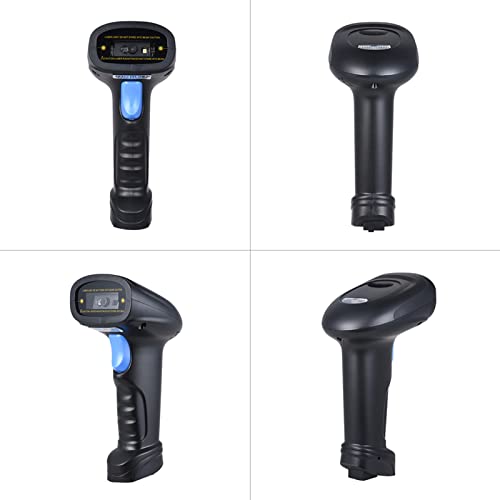 ZIEM BT Lector de código de Barras inalámbrico 1D/2D/QR Lector de código de Barras con Receptor USB 2100 Capacidad de Almacenamiento de códigos para POS PC Android iOS