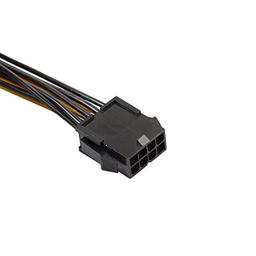 Ziyituod PCIe Splitter, 12.5in/32cm 8 Pines a Doble PCIe 8 Pines (6 + 2) Tarjeta gráfica Adaptador de Corriente PCI Express GPU VGA Cable de extensión para minería (Paquete de 6)