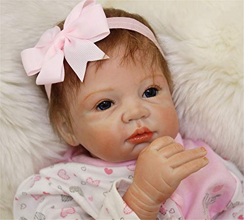 ZIYIUI Bebe Reborn Silicona muñecas niñas Originales Muñecos Reborn Realista Toddler Recien Nacidos niño Verdadero Baratos Bebes Reborn 55cm