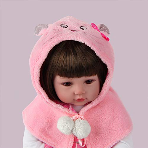 ZIYIUI Bebes Reborn Silicona Muñecas Reborn niñas Reales Baby niño Realista Toddler Dolls Girls Ojos Abiertos Verdadero Baratos Muñecos Reborn Originales Bebe Reborn 50 Cm