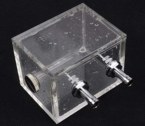 ZJchao 200ml pc tanque de enfriamiento de agua acrílico, tanque enfriador de agua, tanque enfriado por agua pc cpu bloque de agua sistema de enfriamiento del tanque de agua pc enfriador de líquido
