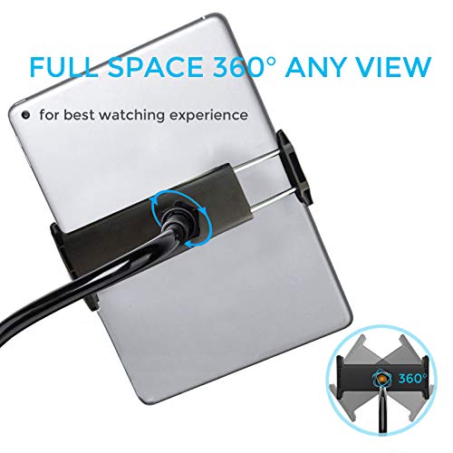 Zoeley Soporte para Teléfono Móvil, Soporte Tablet Multiángulo Flexible con Cuello de Cisne Brazo, Compatible para iPad Serie/iPhone/Huawei/Samsung/Nintendo Switch/Mediapad Kindle Fire HD