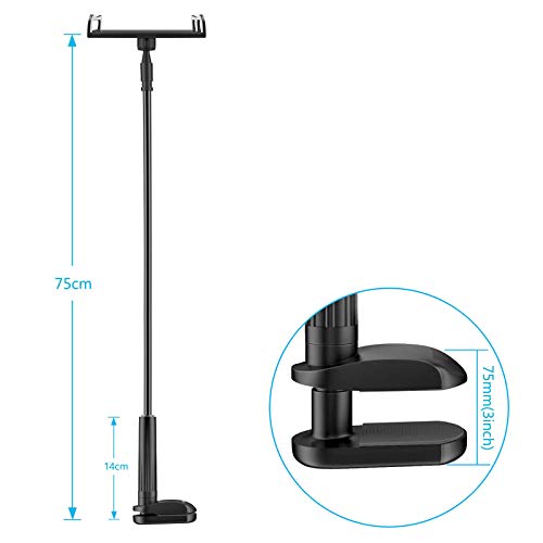 Zoeley Soporte para Teléfono Móvil, Soporte Tablet Multiángulo Flexible con Cuello de Cisne Brazo, Compatible para iPad Serie/iPhone/Huawei/Samsung/Nintendo Switch/Mediapad Kindle Fire HD