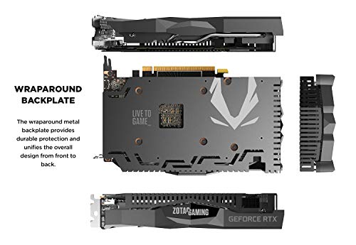 ZOTAC Gaming GeForce RTX 2060 6 GB GDDR6 192-bit Tarjeta gráfica Super Compact, ZT-T20600H-10M