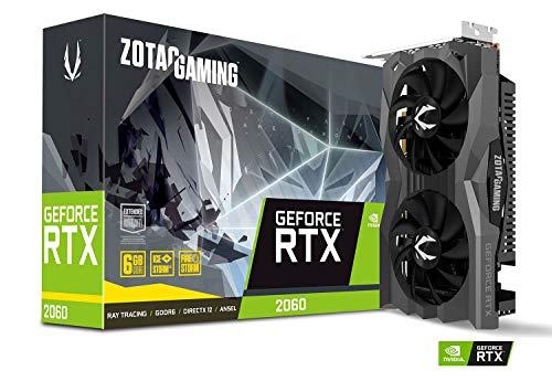 ZOTAC Gaming GeForce RTX 2060 6 GB GDDR6 192-bit Tarjeta gráfica Super Compact, ZT-T20600H-10M
