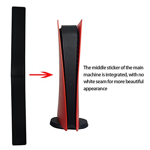 ZOUD Fibra de carbono para PS5 edición basada en disco etiqueta engomada de la piel de la cubierta para PS5 Consola etiqueta engomada para PS5