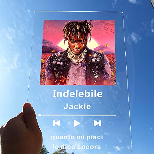 zouwii - Placa de música personalizada de acrílico, con código de Spotify