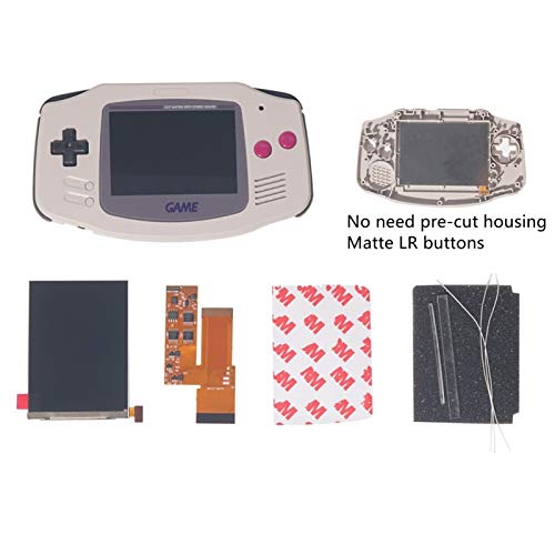 ZSYLOVE ZHANGSUYUAN Aptos for la GBA IPS V2 4 píxeles en 1 cuestionario Completo, Kits de retroiluminación de LCD Aptos for la Game Boy Advance SUSTITUIR 10 Niveles de Brillo de la Pantalla