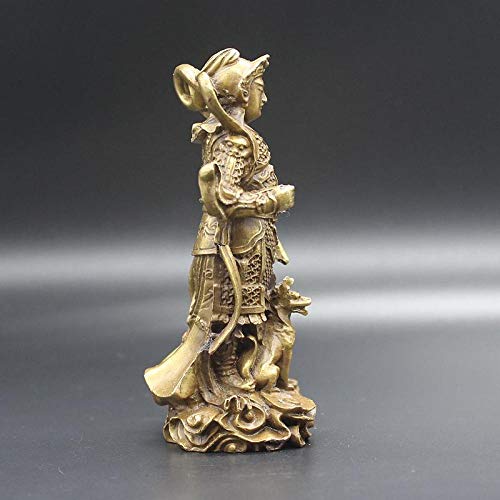 ZTIANEF Estatuas Decorativas Figuritas Decorativas Decoración De Muebles Erlang Shen Decoración Artesanía Decoración Decoración De Personajes Decoración