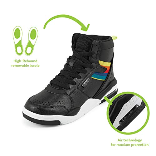 Zumba Fitness Zumba Air Classic Remix Chaussures de Danse de Mode High Top Fitness Faire Des Exercices Baskets Femme, Zapatilla de Deporte Mujer, Black 2, 36.5 EU