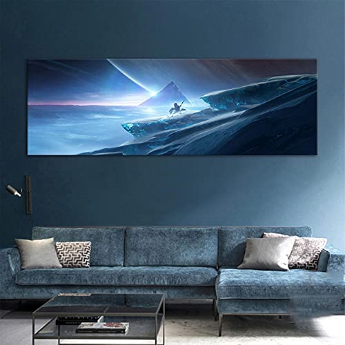 zuomo Destiny 2 más allá de la luz sin Marco Juego póster impresión Lienzo Pintura Obra de Arte Cuadro de Pared para decoración de Sala de Estar 50x150cm