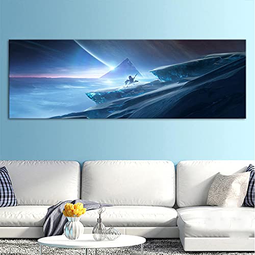 zuomo Destiny 2 más allá de la luz sin Marco Juego póster impresión Lienzo Pintura Obra de Arte Cuadro de Pared para decoración de Sala de Estar 50x150cm