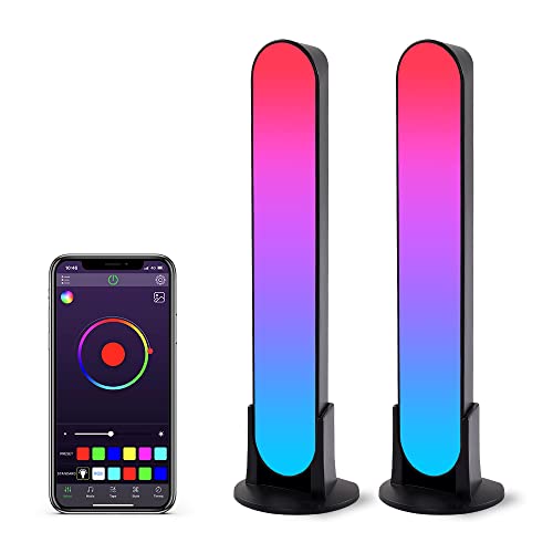 ZUUKOO LIGHT Smart Luces LED, RGB Luz LED, Tiras LED con 19 Modos Dinámicos y Modos de Sincronización de Música, Luces LED TV, Lampara Gaming, Luz de Humor para PC, TV, Habitación (Negro)