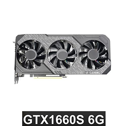 ZXCVBNM Tarjeta gráfica juegosFit for Placa de Tarjeta de Video ASUS GTX1660 Super 6G 192Bit Gddr6 Placas gráficas Nvidia Geforce BTC Eth Card Not GTX 1060 1650 1050Ti