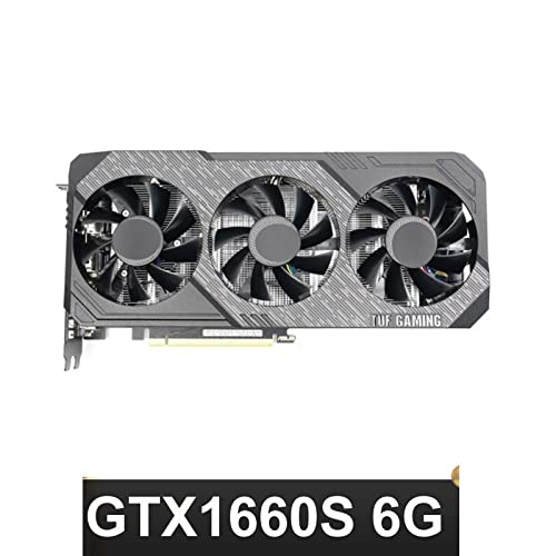 ZXCVBNM Tarjeta gráfica juegosFit for Tarjeta de Video ASUS GTX1660 Super 6G 192Bit Gddr6 Nvidia Geforce Placas gráficas BTC Eth Card Not GTX 1060 1650 1050Ti