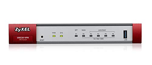 Zyxel ZYWALL Firewall VPN 350 Mbps, recomendado para un máximo de 10 usuarios [USG20W-VPN]