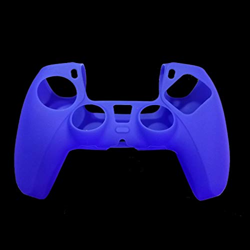 1 paquete de funda de silicona de color sólido para PS-5 cubierta de controlador pieles, a prueba de polvo cubierta protectora de la piel Joystick pulgar Stick Grips antideslizante tapa
