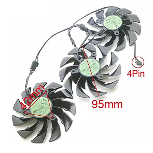 1 set T129215BU 12V 0.50AMP 95mm GPU Fan For Gigabyte RTX 2060 GTX 1060 1070 1080 1080ti AORUS Super Graphics Card Cooling Fan 4Pin