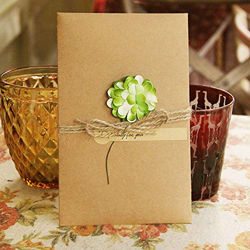 10 Tarjeta Kraft Felicitacion Cumpleaños Bebe Regalo Sobres Navidad Boda