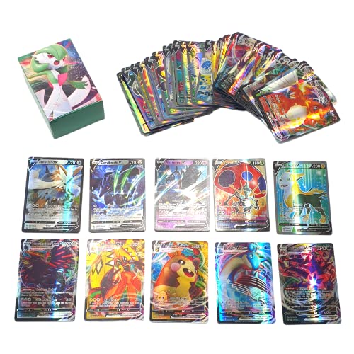 100 Carta Pokémon Brillante V VMAX - Edición Coleccionista Tarjeta Especial