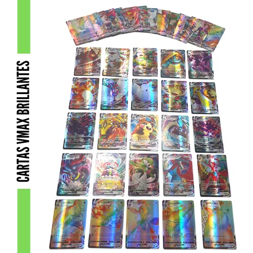 100 Carta Pokémon Brillante V VMAX - Edición Coleccionista Tarjeta Especial