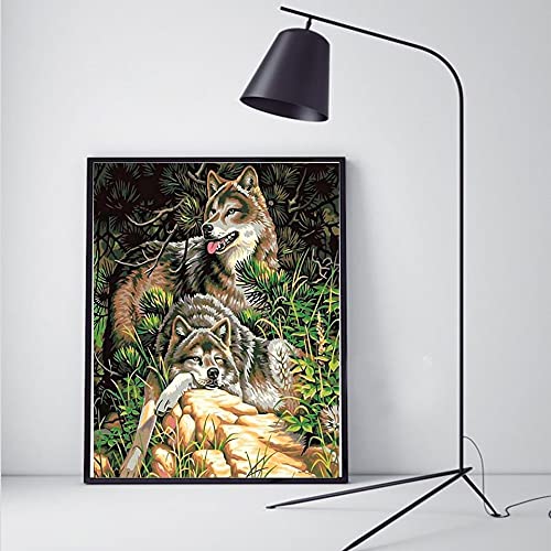 1000 piezas rompecabezas para adultos lobo imagen de animal área plana rompecabezas de juguete educativo de madera rompecabezas de juguete de educación temprana A.2 500 piezas