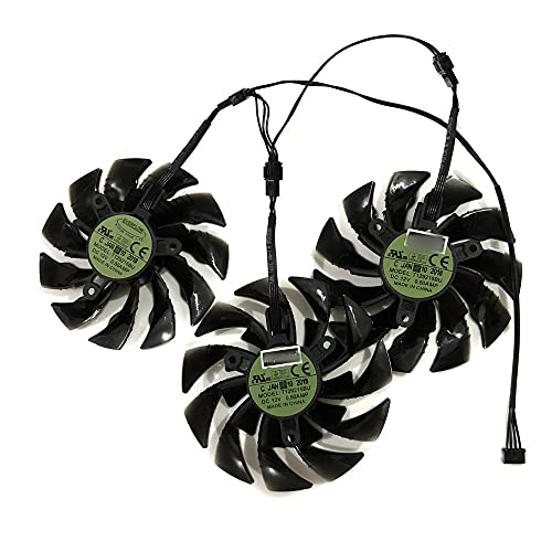 100mm T129215BU PLD10015B12H GPU Cooler para GIGABYTE GTX 1070 Xtreme Edition AORUS GTX1080TI GTX1080 8G 11GBPS VGA Card Refrigeramiento (Blade Color : Triple T129215BU)