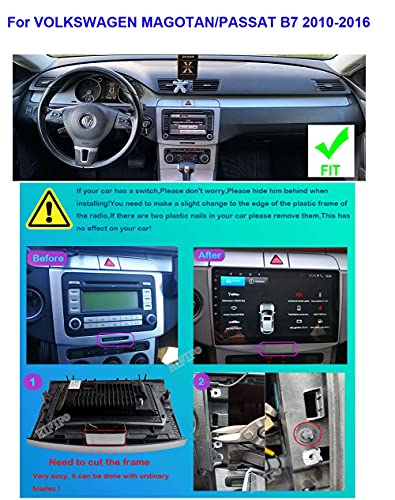 10.1 pulgadas Android 11 coche estéreo 9 pulgadas pantalla táctil radio coche para VW Volkswagen Passat B7 B6 2010-2016 accesorios de navegación 4+32 GB