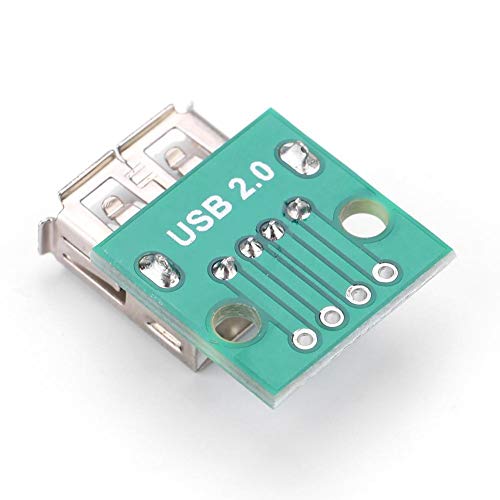 10pcs Placa de Conexión USB Tipo A Hembra Junta Breakout 2.54mm Adaptador de Pitch Conector Dip