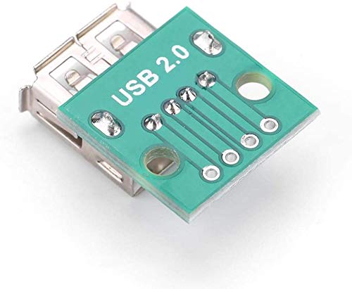 10pcs Placa de Conexión USB Tipo A Hembra Junta Breakout 2.54mm Adaptador de Pitch Conector Dip