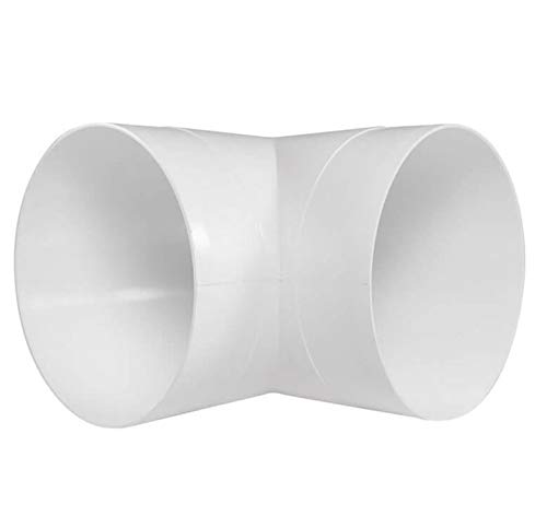 Ø 125mm Curva 90° Para Ventilación Canalizzata Para Tubo Redondo - Tubo flexible PVC